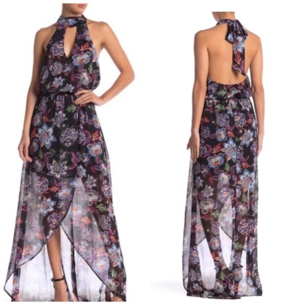 NWT Show Me Your Mumu Karolina Halter Maxi Dress size Small MSRP $212 NEW